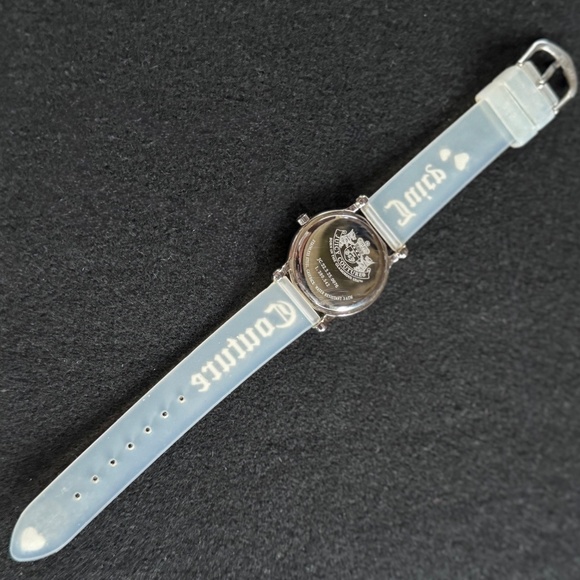 VTG Juicy Couture Girl Watch JC/22.3.25 Clear Strap Y2K Logo Heart Rare Quartz - Picture 3 of 7